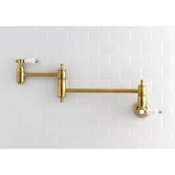 Kingston Brass Bel-Air Wall Mount Pot Filler Kitchen Faucet