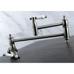 Kingston Brass Bel-Air Wall Mount Pot Filler Kitchen Faucet