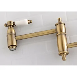 Kingston Brass Bel-Air Wall Mount Pot Filler Kitchen Faucet