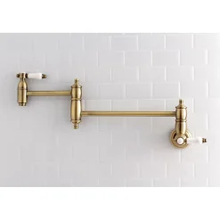 Kingston Brass Bel-Air Wall Mount Pot Filler Kitchen Faucet