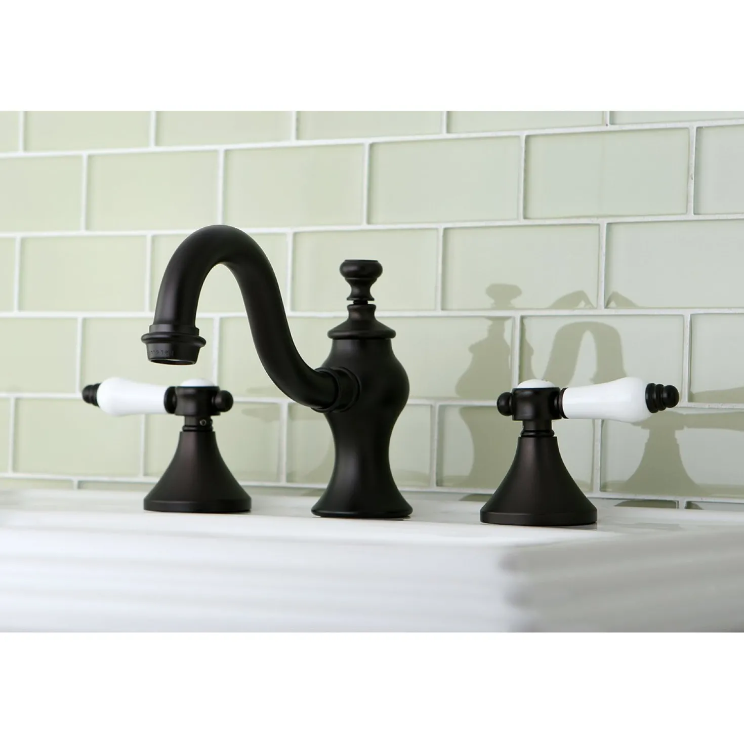 Kingston Brass Bel-Air 8" Widespread Deck Mount Bathroom Faucet