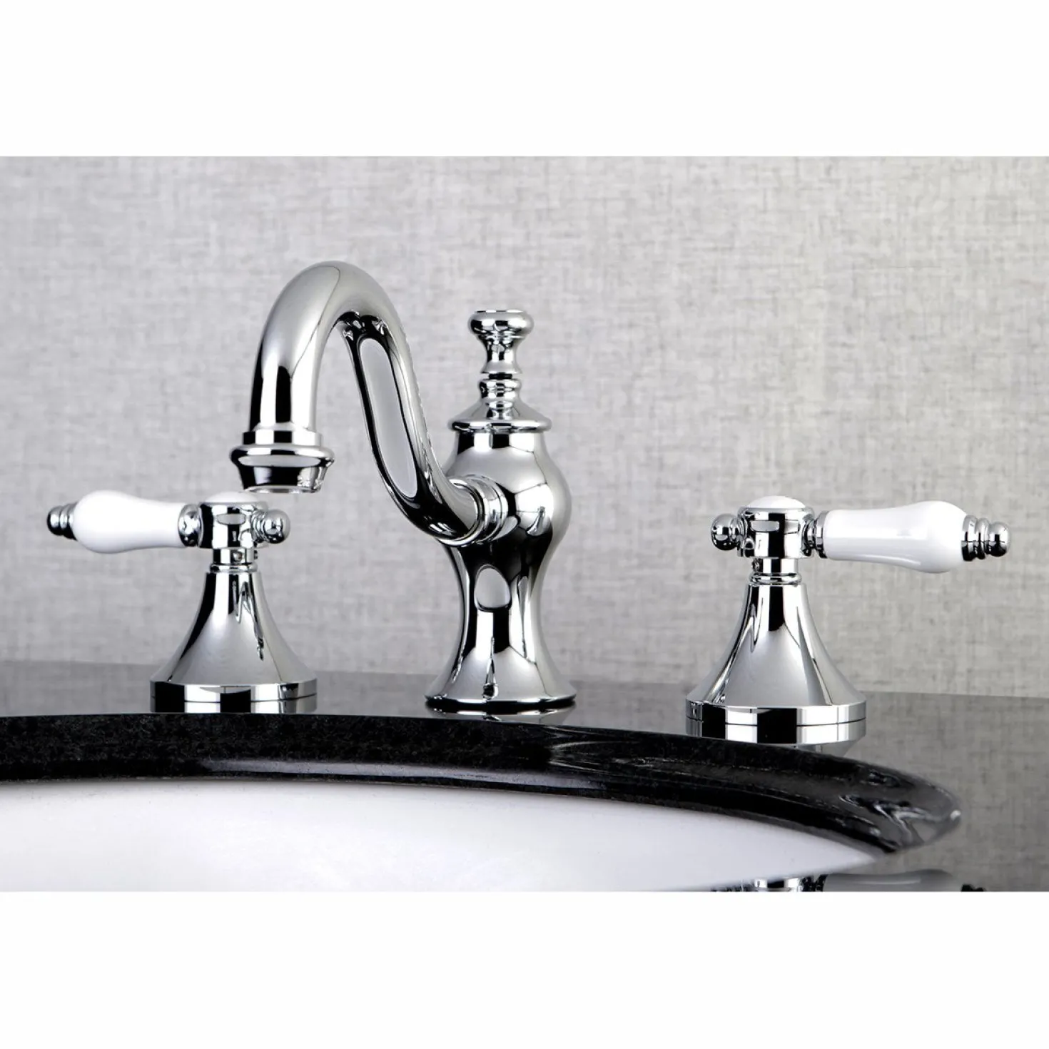 Kingston Brass Bel-Air 8" Widespread Deck Mount Bathroom Faucet
