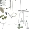 Kingston Brass CCK2181PL Vintage Clawfoot Tub Package with High Rise Goose Neck