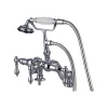 Kingston Brass CC620T1 Vintage Deck Mount Clawfoot Tub Filler with Hand Shower
