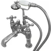 Kingston Brass CC610T1 Vintage Deck Mount Clawfoot Tub Filler with Hand Shower