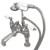Kingston Brass CC606T1 Vintage Deck Mount Clawfoot Tub Filler with Hand Shower