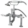 Kingston Brass CC108T1 Vintage 7" Deck Mount Clawfoot Tub Filler with Hand Shower