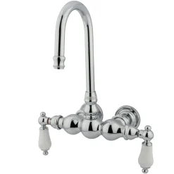 Kingston Brass CC6T1 Vintage Wall Mount Clawfoot Tub Filler Faucet