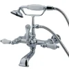 Kingston Brass CC544T1 Vintage Wall Mount Clawfoot Tub Filler with Hand Shower