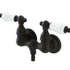 Kingston Brass CC35T5 Vintage 3-3/8" Wall Mount Tub Filler in Oil Rubbed Bronze