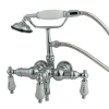 Kingston Brass CC22T1 Vintage 3-3/8" Wall Mount Clawfoot Tub Filler with Hand Shower