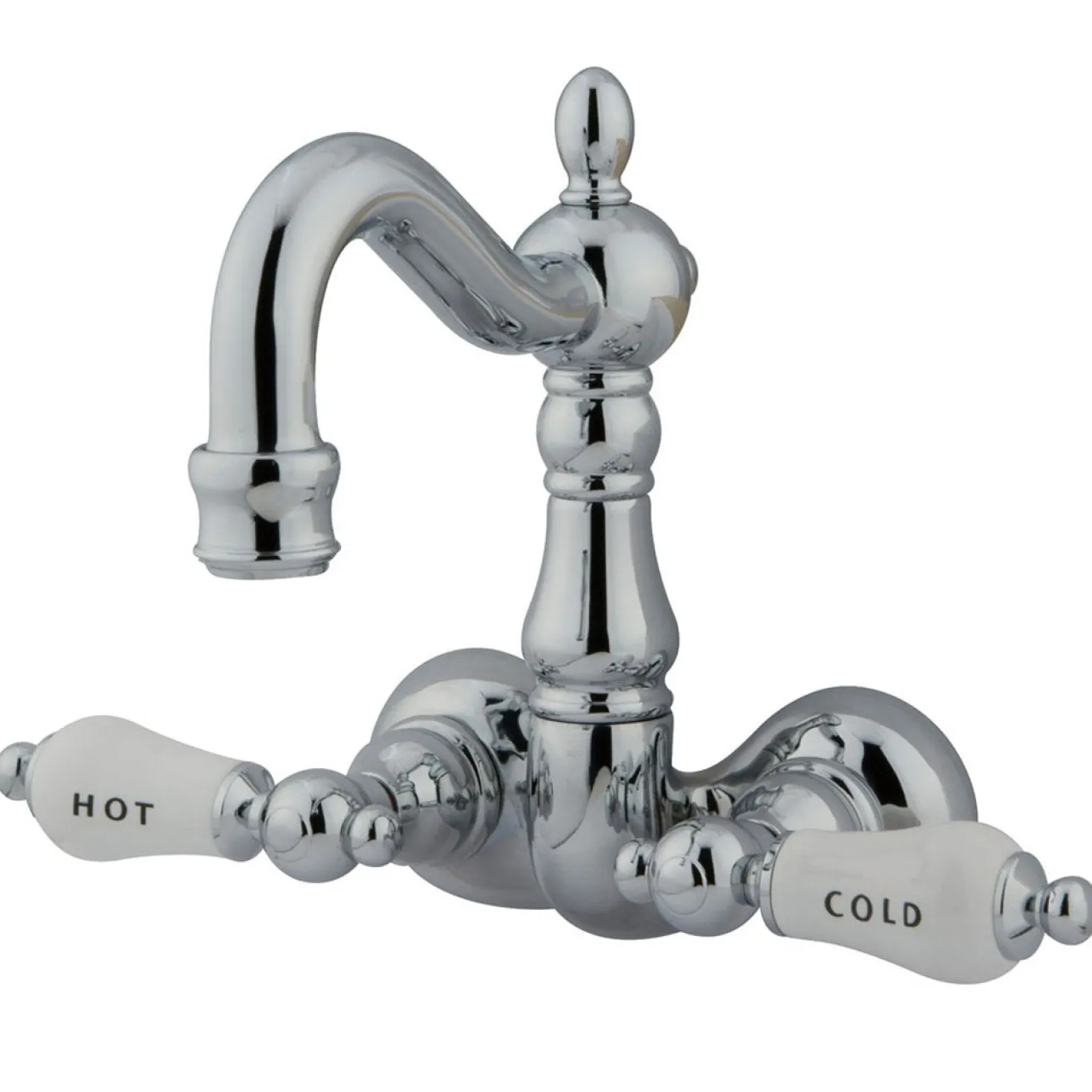 Kingston Brass CC1074T1 Vintage 3-3/8" Wall Mount Clawfoot Tub Filler