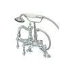 Kingston Brass CC2007TX-P Vintage Clawfoot 11" x 6" x 4.75" Tub Faucet with Hand Shower
