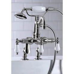 Kingston Brass CC6017TX-P Vintage Clawfoot Tub Faucet with Hand Shower