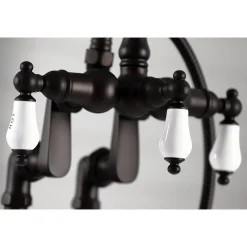 Kingston Brass CC6017TX-P Vintage Clawfoot Tub Faucet with Hand Shower
