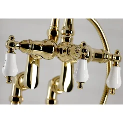 Kingston Brass CC6017TX-P Vintage Clawfoot Tub Faucet with Hand Shower