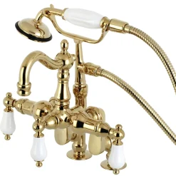 Kingston Brass CC6015TX-PVintage Clawfoot Tub Faucet with Hand Shower