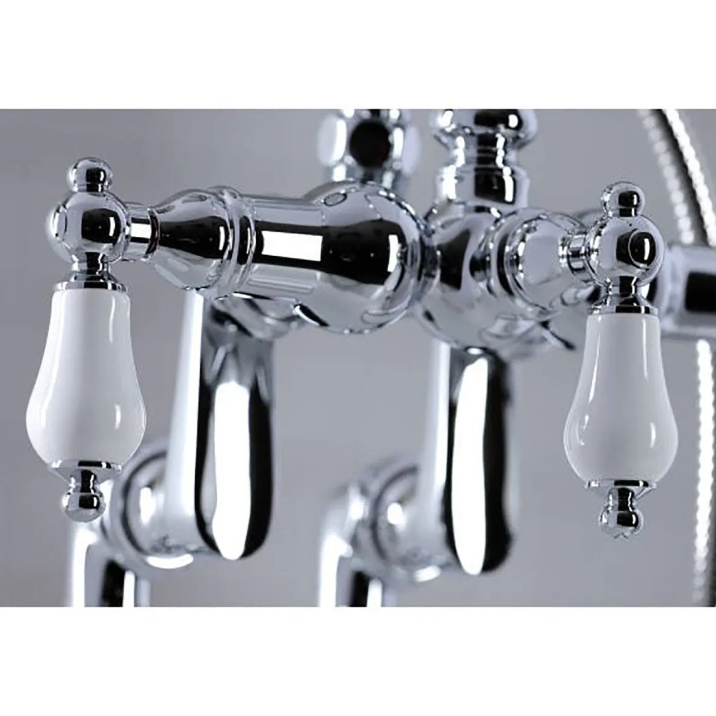 Kingston Brass CC6015TX-PVintage Clawfoot Tub Faucet with Hand Shower