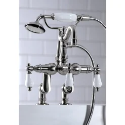 Kingston Brass CC6015TX-PVintage Clawfoot Tub Faucet with Hand Shower
