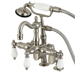 Kingston Brass CC6015TX-PVintage Clawfoot Tub Faucet with Hand Shower
