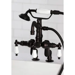 Kingston Brass CC6015TX-PVintage Clawfoot Tub Faucet with Hand Shower
