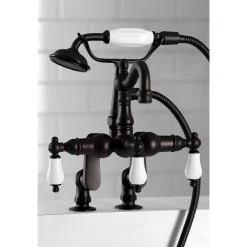 Kingston Brass CC6015TX-PVintage Clawfoot Tub Faucet with Hand Shower