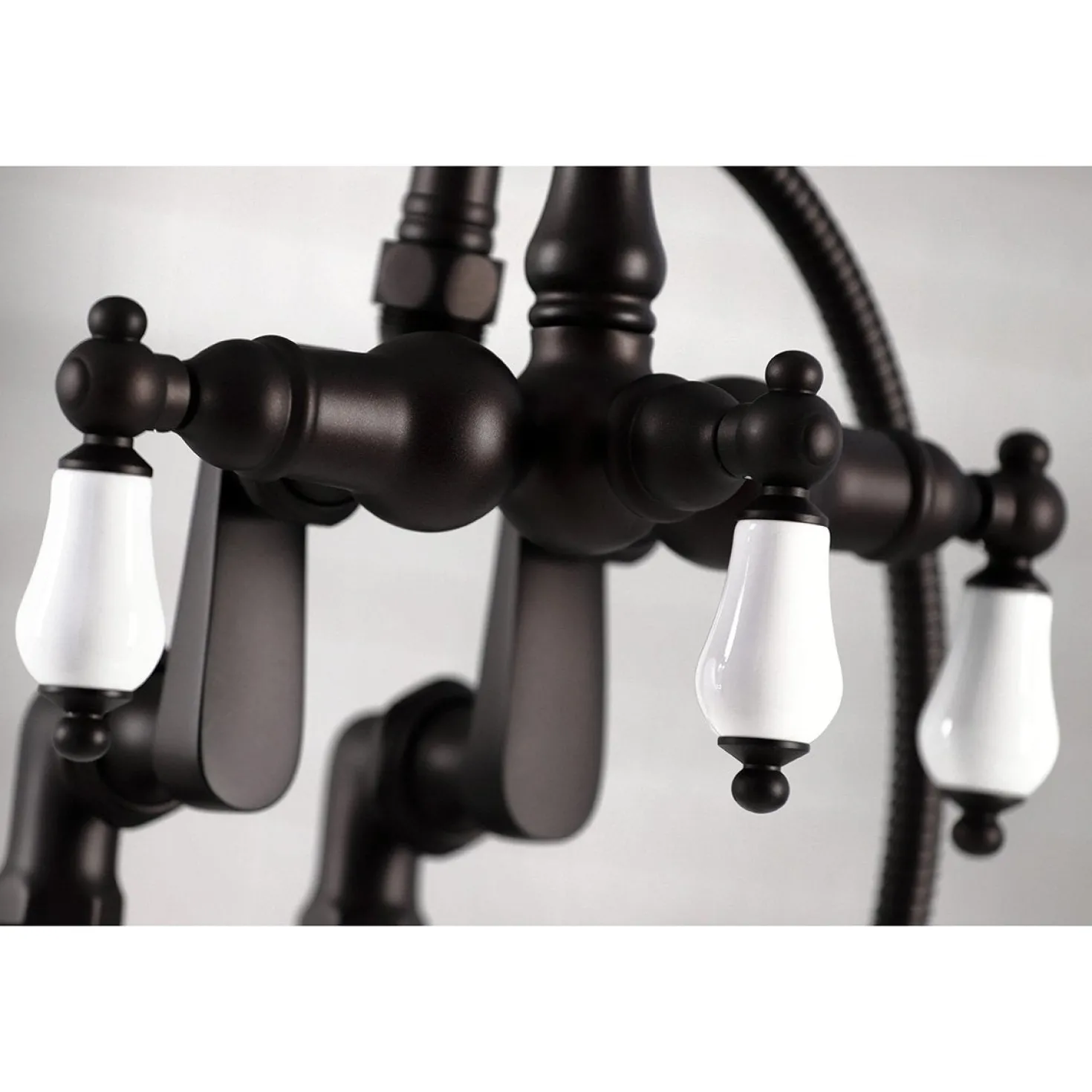 Kingston Brass CC6015TX-PVintage Clawfoot Tub Faucet with Hand Shower