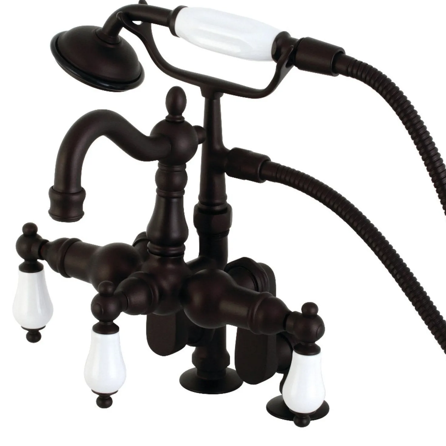Kingston Brass CC6015TX-PVintage Clawfoot Tub Faucet with Hand Shower