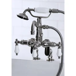 Kingston Brass CC6015TX-PVintage Clawfoot Tub Faucet with Hand Shower