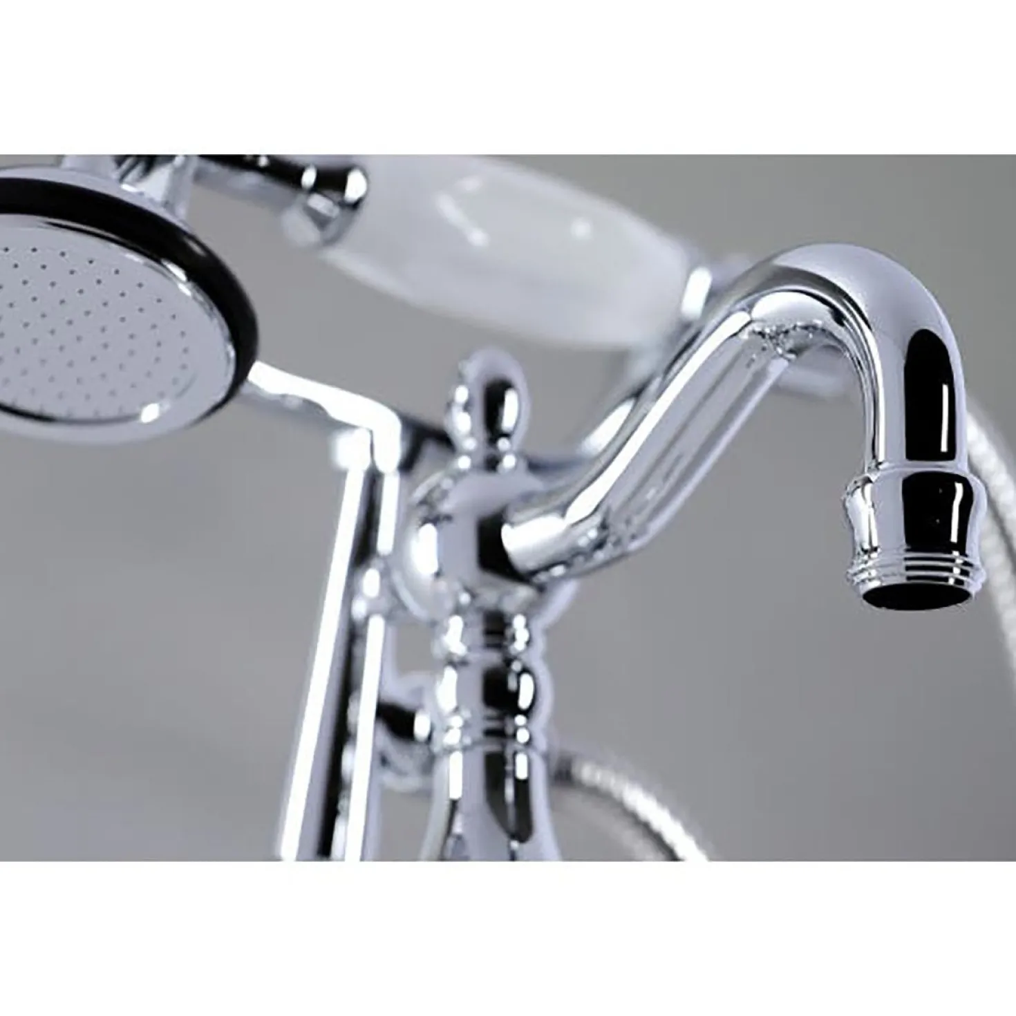 Kingston Brass CC6015TX-PVintage Clawfoot Tub Faucet with Hand Shower