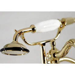 Kingston Brass CC6015TX-PVintage Clawfoot Tub Faucet with Hand Shower