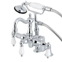 Kingston Brass CC6015TX-PVintage Clawfoot Tub Faucet with Hand Shower