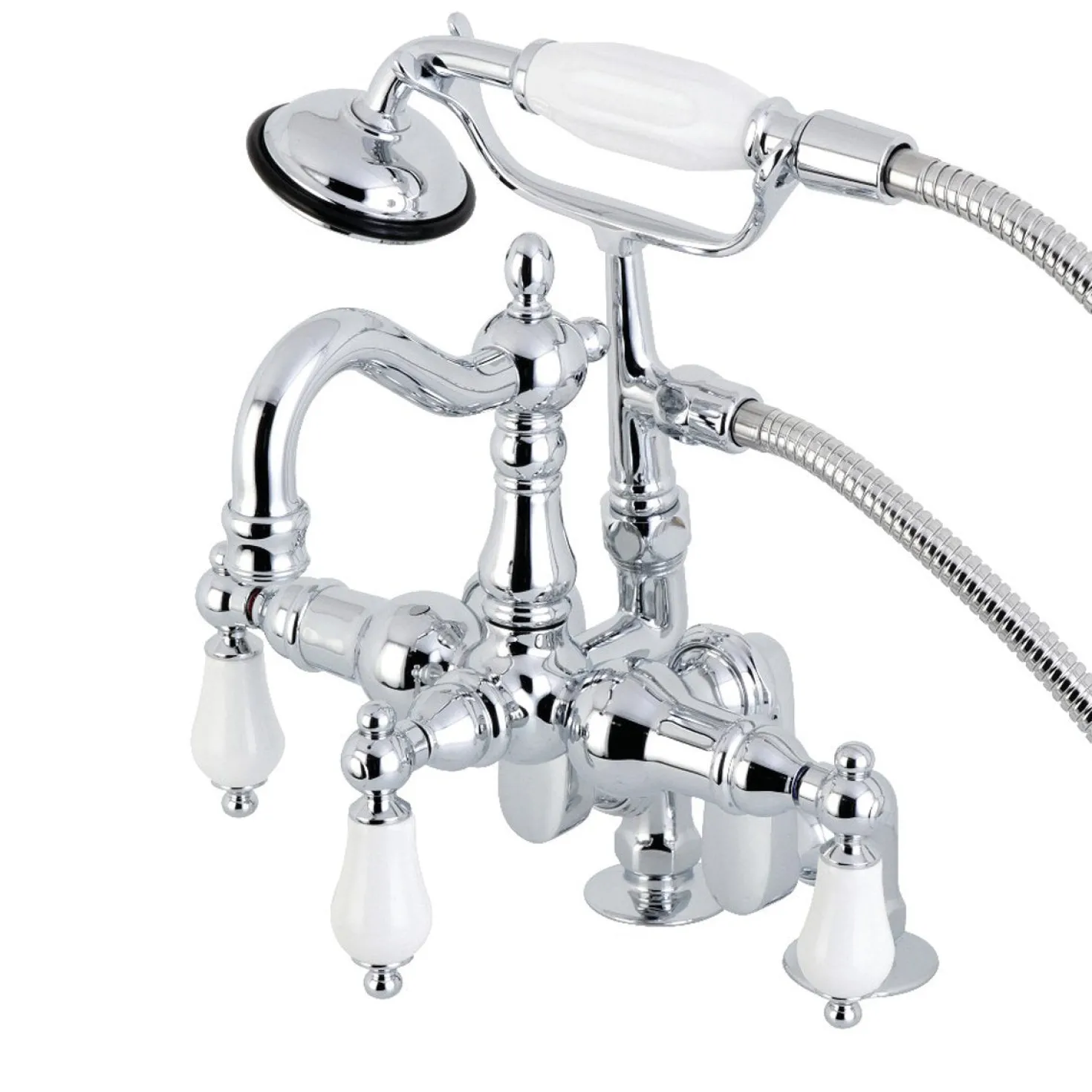 Kingston Brass CC6015TX-PVintage Clawfoot Tub Faucet with Hand Shower