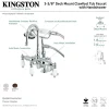 Kingston Brass CC617TX-P Vintage Clawfoot 12.5" x 10" x 8.25" Tub Faucet with Hand Shower