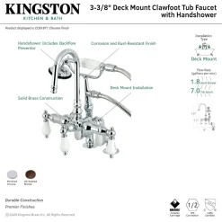 Kingston Brass CC617TX-P Vintage Clawfoot 12.5