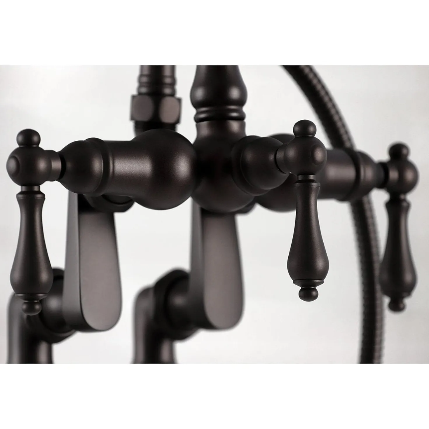Kingston Brass CC6013TX-P Vintage Clawfoot Tub Faucet with Hand Shower