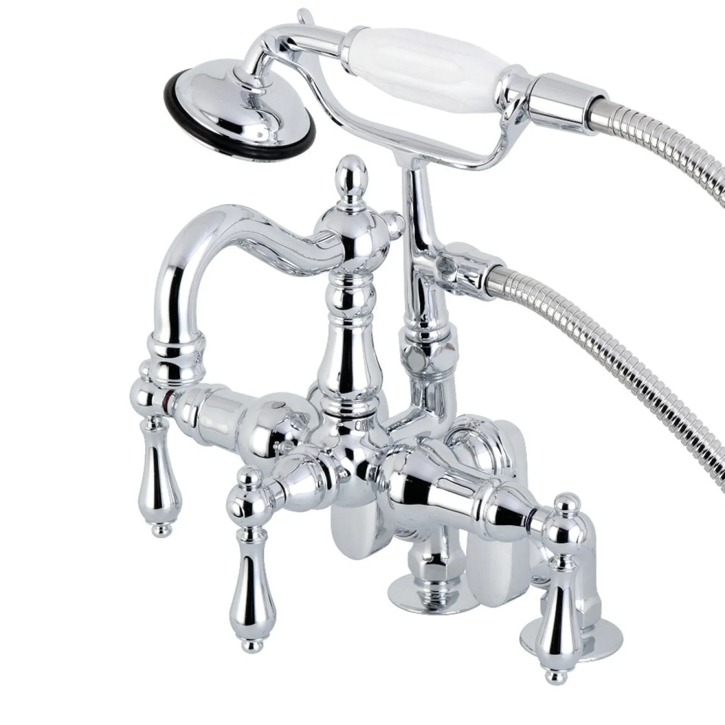Kingston Brass CC6013TX-P Vintage Clawfoot Tub Faucet with Hand Shower
