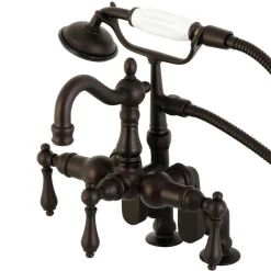 Kingston Brass CC6013TX-P Vintage Clawfoot Tub Faucet with Hand Shower