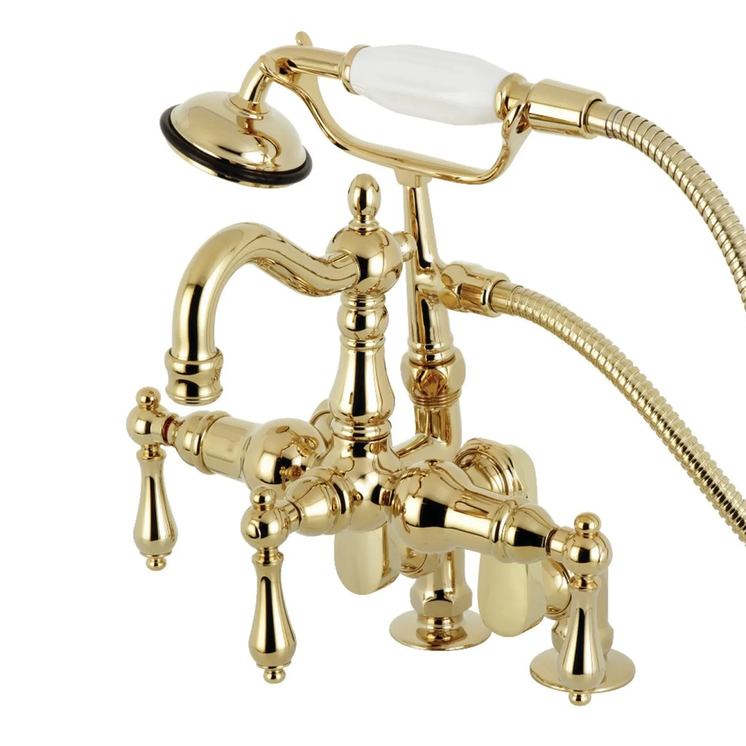 Kingston Brass CC6013TX-P Vintage Clawfoot Tub Faucet with Hand Shower