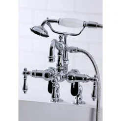 Kingston Brass CC6013TX-P Vintage Clawfoot Tub Faucet with Hand Shower