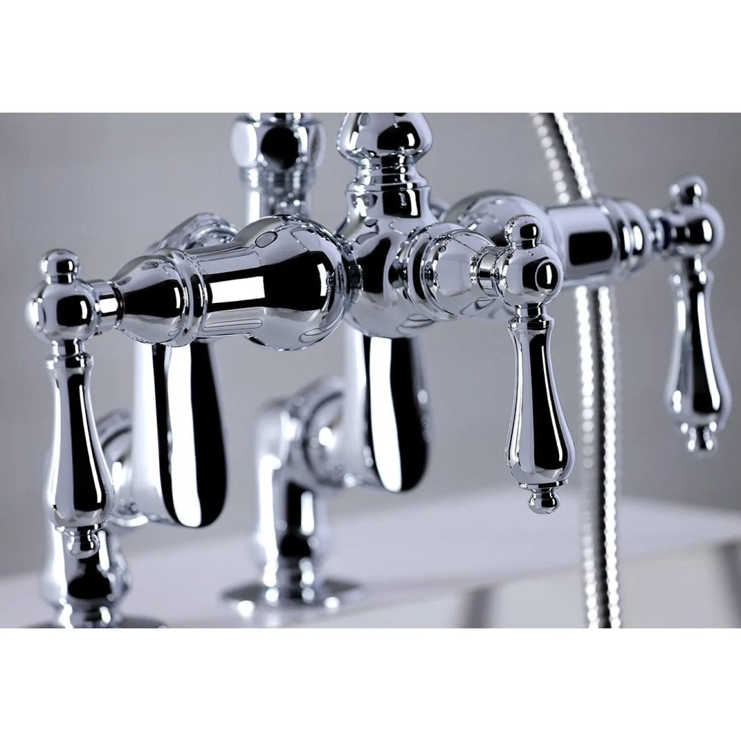 Kingston Brass CC6013TX-P Vintage Clawfoot Tub Faucet with Hand Shower
