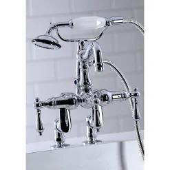 Kingston Brass CC6013TX-P Vintage Clawfoot Tub Faucet with Hand Shower