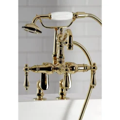 Kingston Brass CC6013TX-P Vintage Clawfoot Tub Faucet with Hand Shower