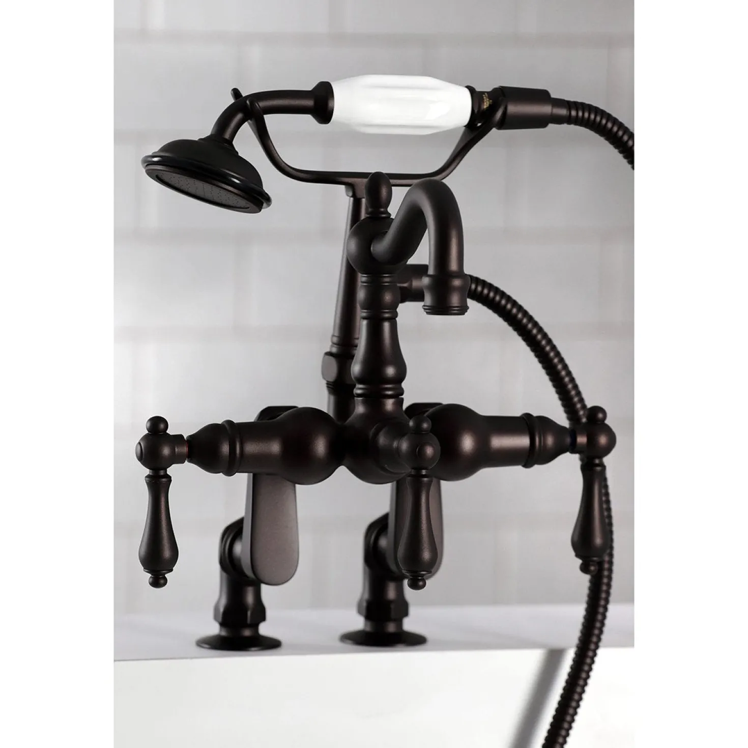 Kingston Brass CC6013TX-P Vintage Clawfoot Tub Faucet with Hand Shower