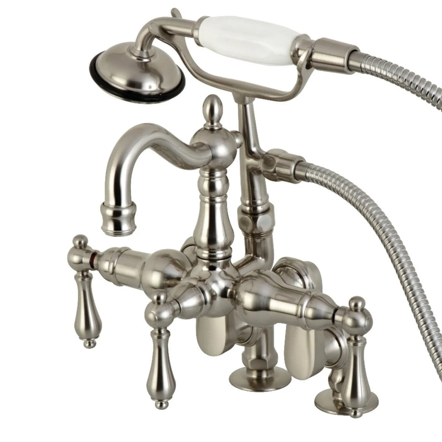 Kingston Brass CC6013TX-P Vintage Clawfoot Tub Faucet with Hand Shower