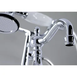Kingston Brass CC6013TX-P Vintage Clawfoot Tub Faucet with Hand Shower