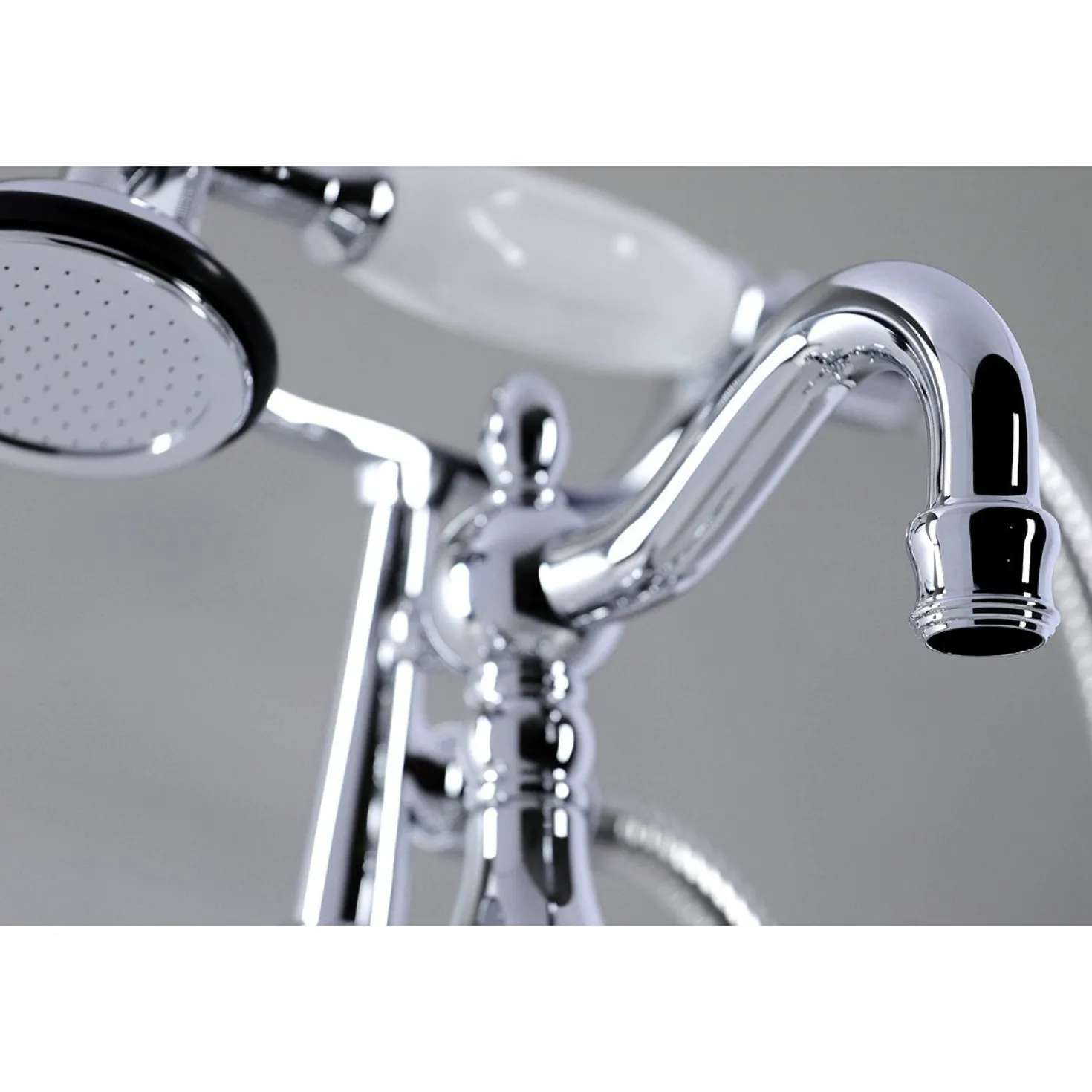 Kingston Brass CC6013TX-P Vintage Clawfoot Tub Faucet with Hand Shower
