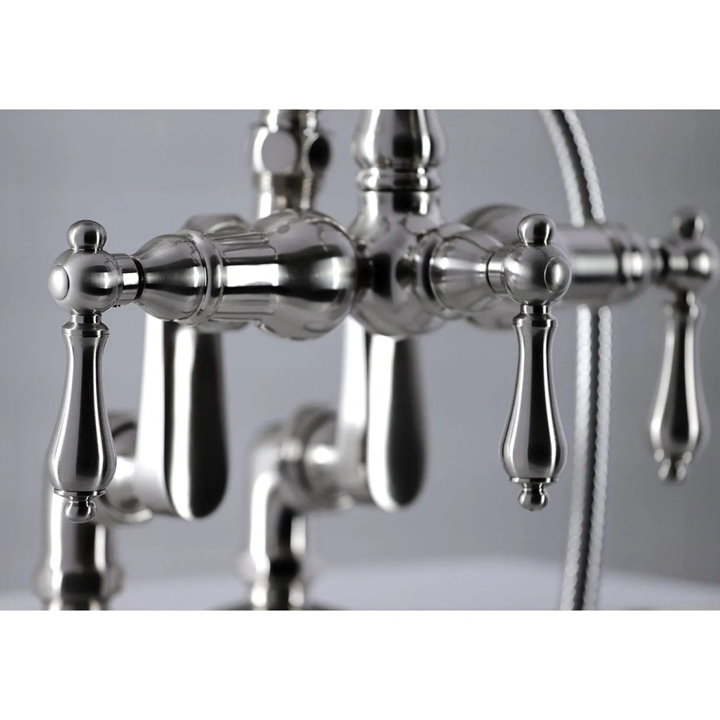 Kingston Brass CC6013TX-P Vintage Clawfoot Tub Faucet with Hand Shower