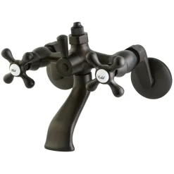 Kingston Brass CC2661 Vintage Wall Mount Tub Faucet with Riser Adapter
