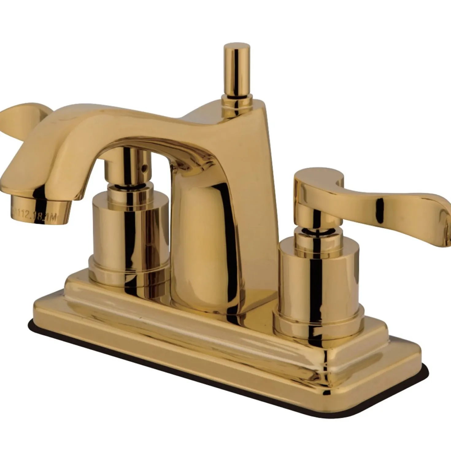 Kingston Brass 4" Centerset Bathroom Faucet with Brass Pop-Up